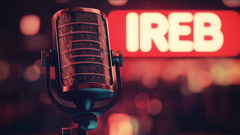 IREB graphic with microphone