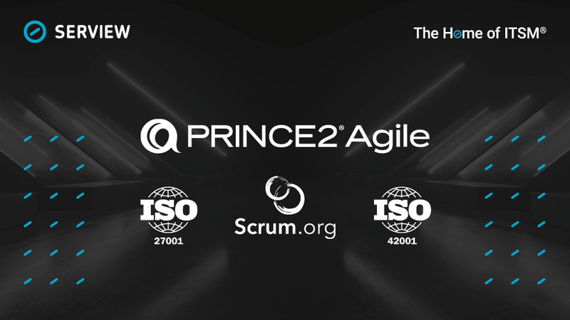 Infographic: Good to Know—PRINCE2 Agile, ISO 42001, ISO 27001, and the Scrum.org Logo