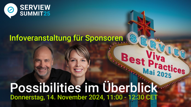 Information Session: All in & Win – Why Sponsorship at the SERVIEW Summit25 Is the Grand Prize SERVIEW Summit25 Webinar Handout: Information for Sponsors