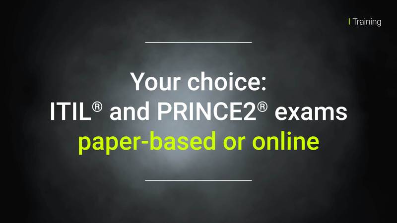 Graphic: News_exam ITIL and PRINCE2—Paper-Based or Online