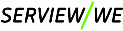 "SERVIEW/WE" lettering