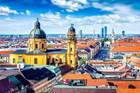 Munich from above. Cityscape 