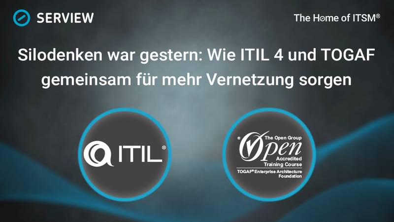 Silo thinking is a thing of the past: How ITIL 4 and TOGAF work together to foster greater connectivity Infographic: Silos Are a Thing of the Past: How ITIL 4 and TOGAF Work Together to Foster Greater Interconnectivity