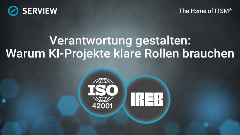 Infographic: ISO 42001 & IREB — Shaping Responsibility: Why AI Projects Need Clearly Defined Roles